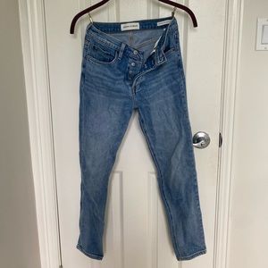 Denim Forum women’s jeans, The Yoko High Rise Slim size 25